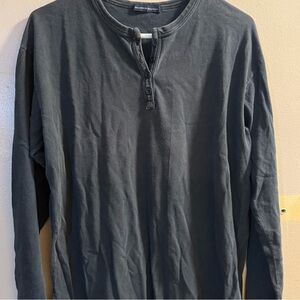 Brandy Melville Dark Gray Long Sleeve Henley